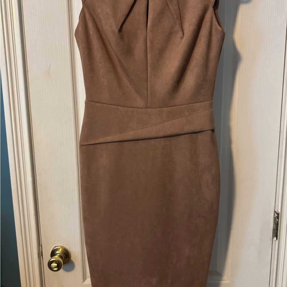 Calvin Klein Taupe Midi Dress